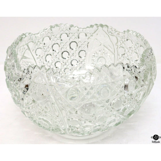 Smith Glass Punch Bowl Set