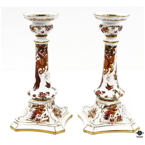 Royal Crown Derby Candle Holders