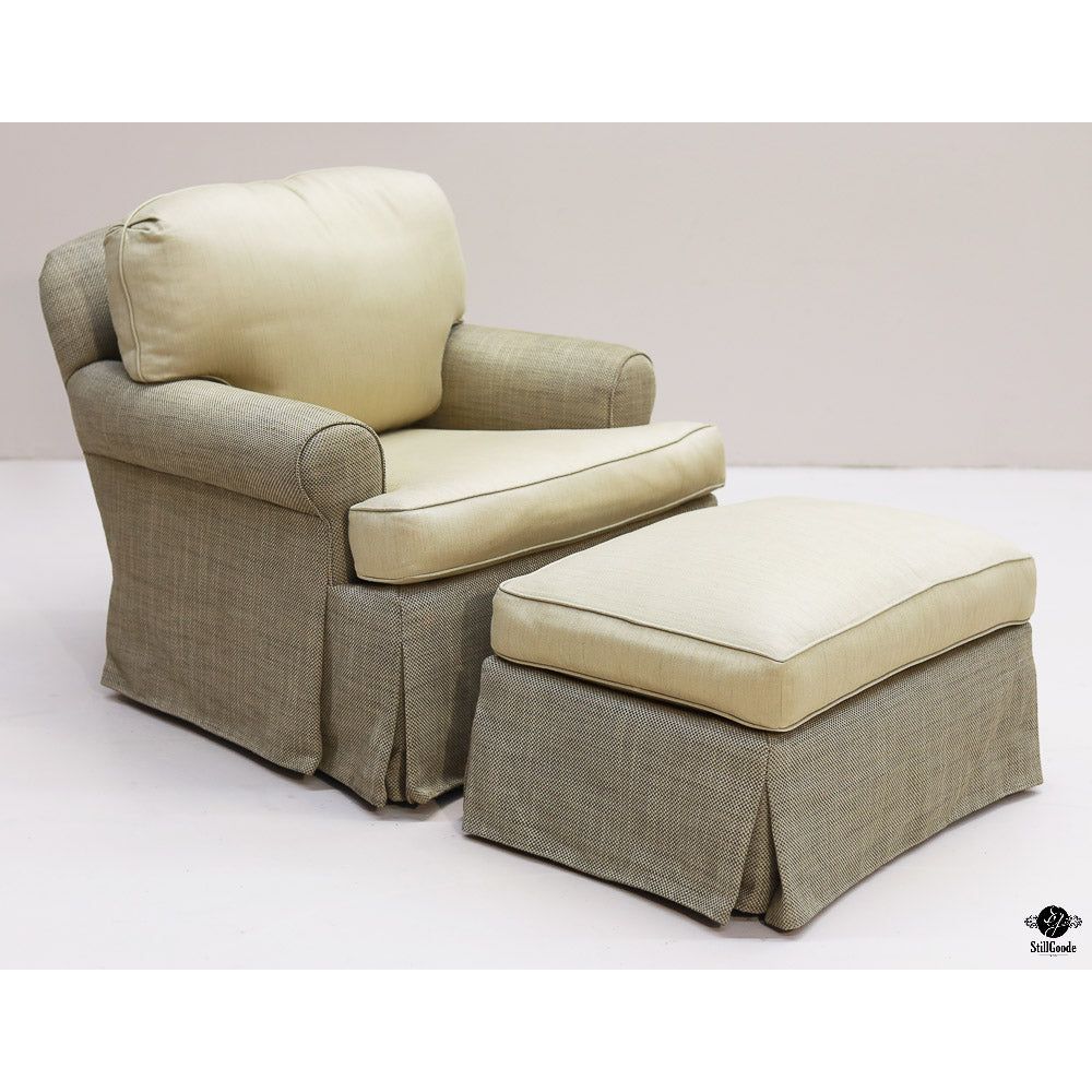 Ethan Allen Chair & Ottoman