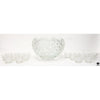 Smith Glass Punch Bowl Set