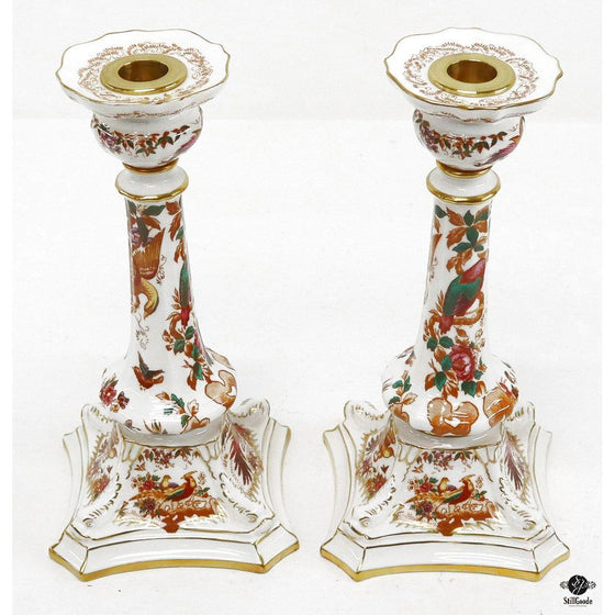 Royal Crown Derby Candle Holders