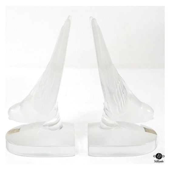 Lalique Book Ends