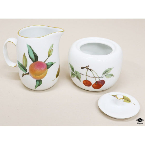 Royal Worcester Creamer & Sugar